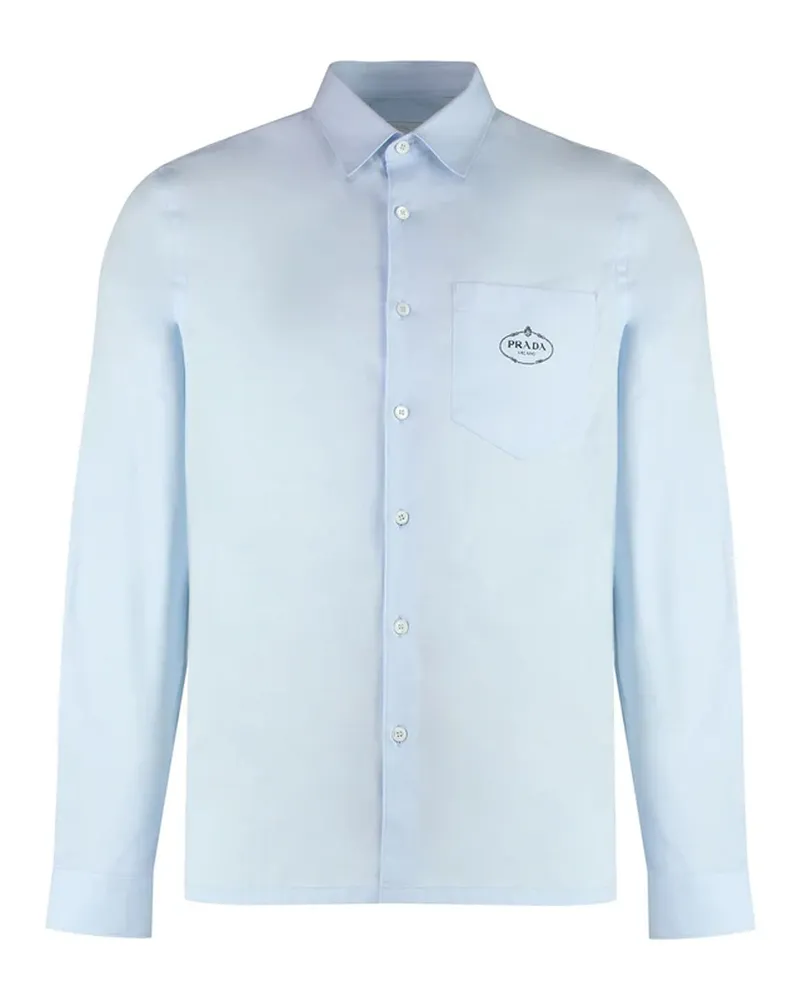 Prada Oxford -Baumwollhemd Blue