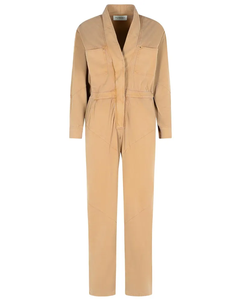 Étoile Isabel Marant Remady' brauner Baumwoll -Overall Brown