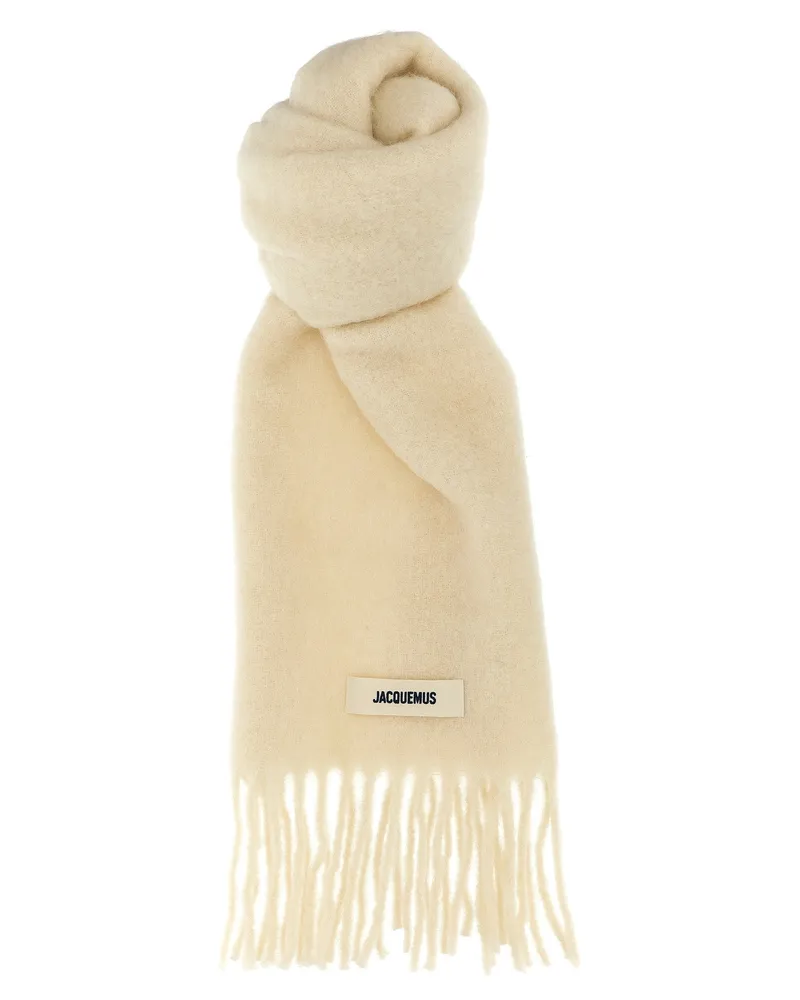 Jacquemus L'Echarpe Carro' Schal White