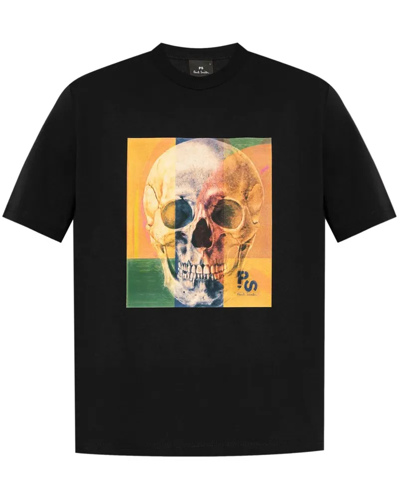 Paul Smith PS von Paul Smith Skull Square Cotton T -Shirt Black