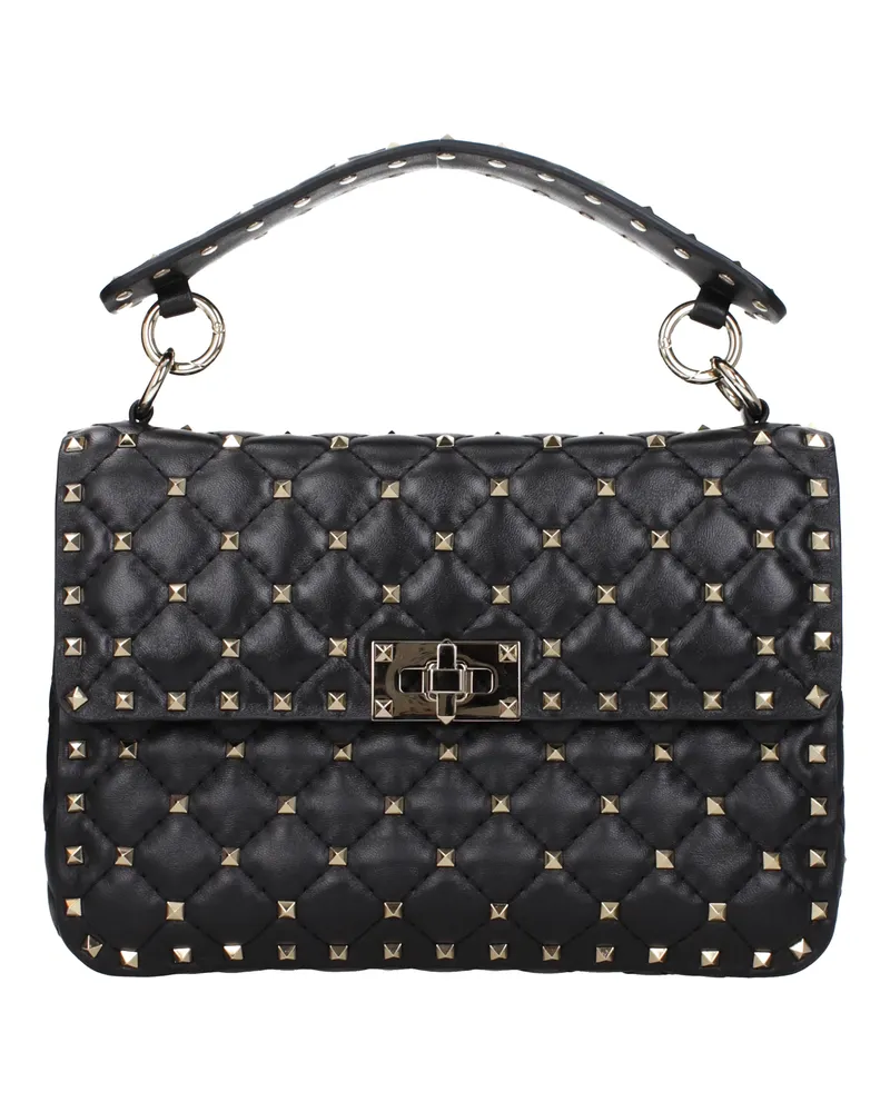 Valentino Garavani Handtaschen Rockstud Spike Frauen Leder schwarz -