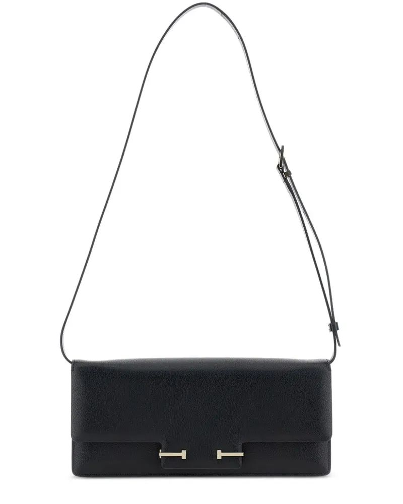 Tom Ford vergrößerte Leder -Umhängetasche Black