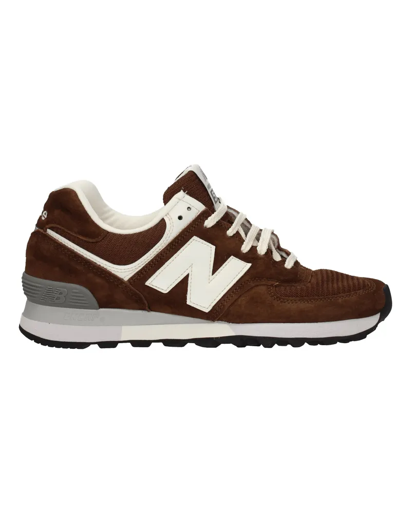 New Balance Neue Balance -Turnschuhe 576 Herren Stoff braun/weiß -