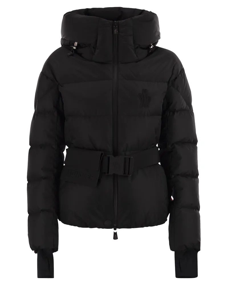 Moncler Bouquetin Skijacke mit Kapuze Black