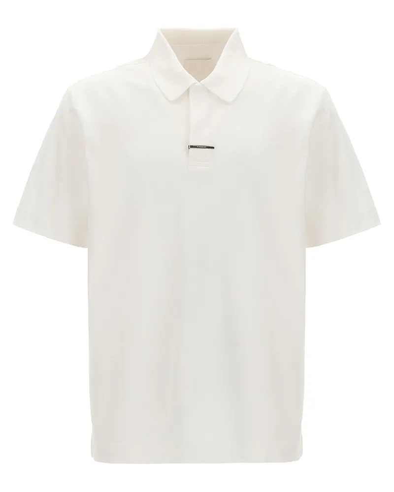 Givenchy Metal Clip Polo -Hemd White