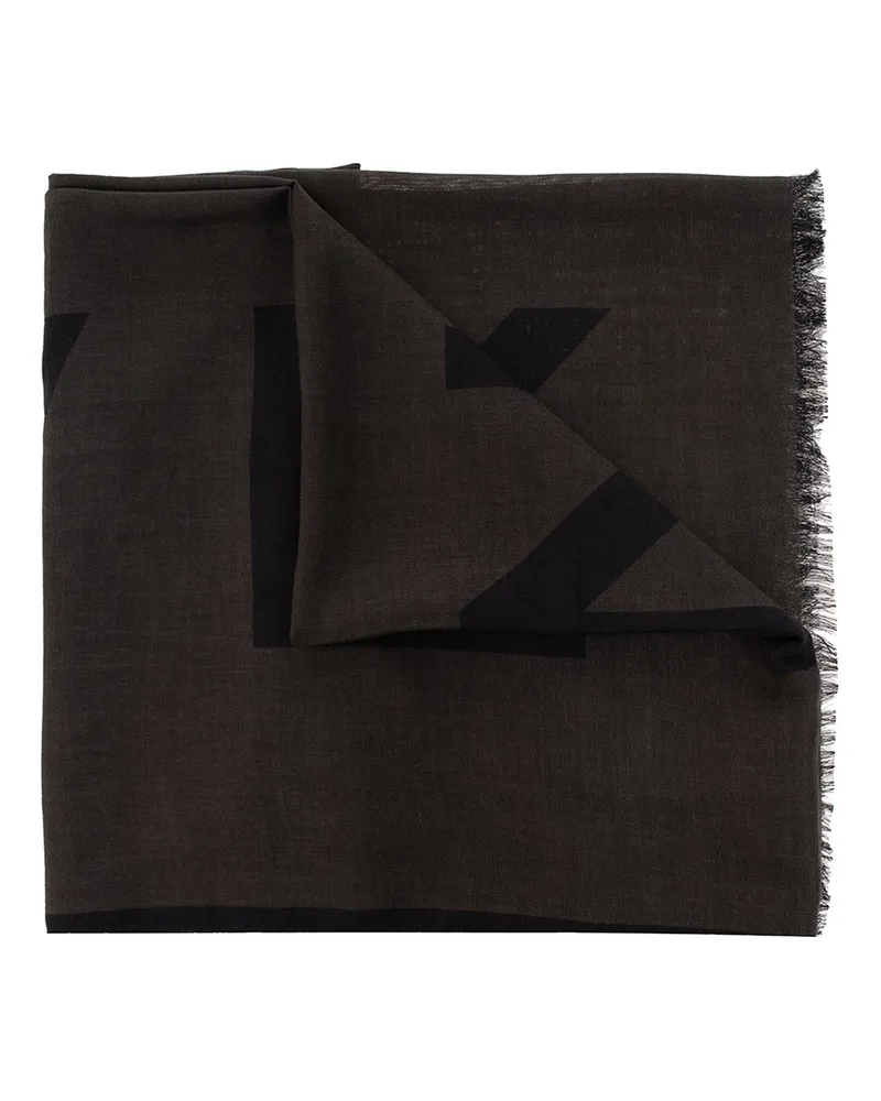 Givenchy Logo -Schal Grau