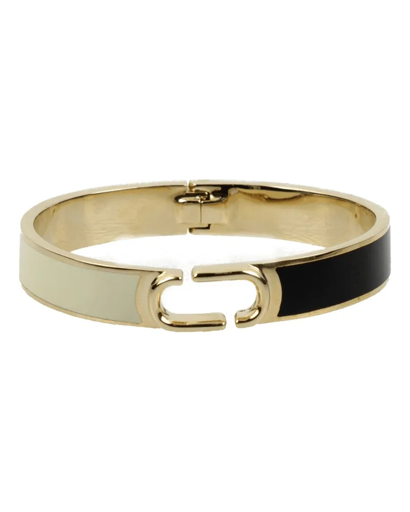 Marc Jacobs Damens Armbänder Messing Schwarz/Hellbeige -