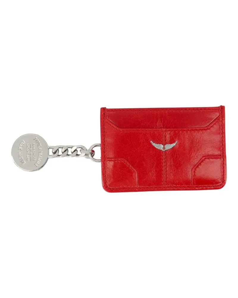 Zadig & Voltaire Sunny Pass -Kartenhalter  Leder rot Rot