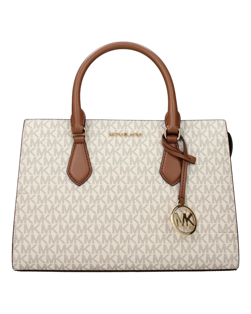 Michael Kors Sheila Damens Handtasche aus Stoff in Beige/Eichel -