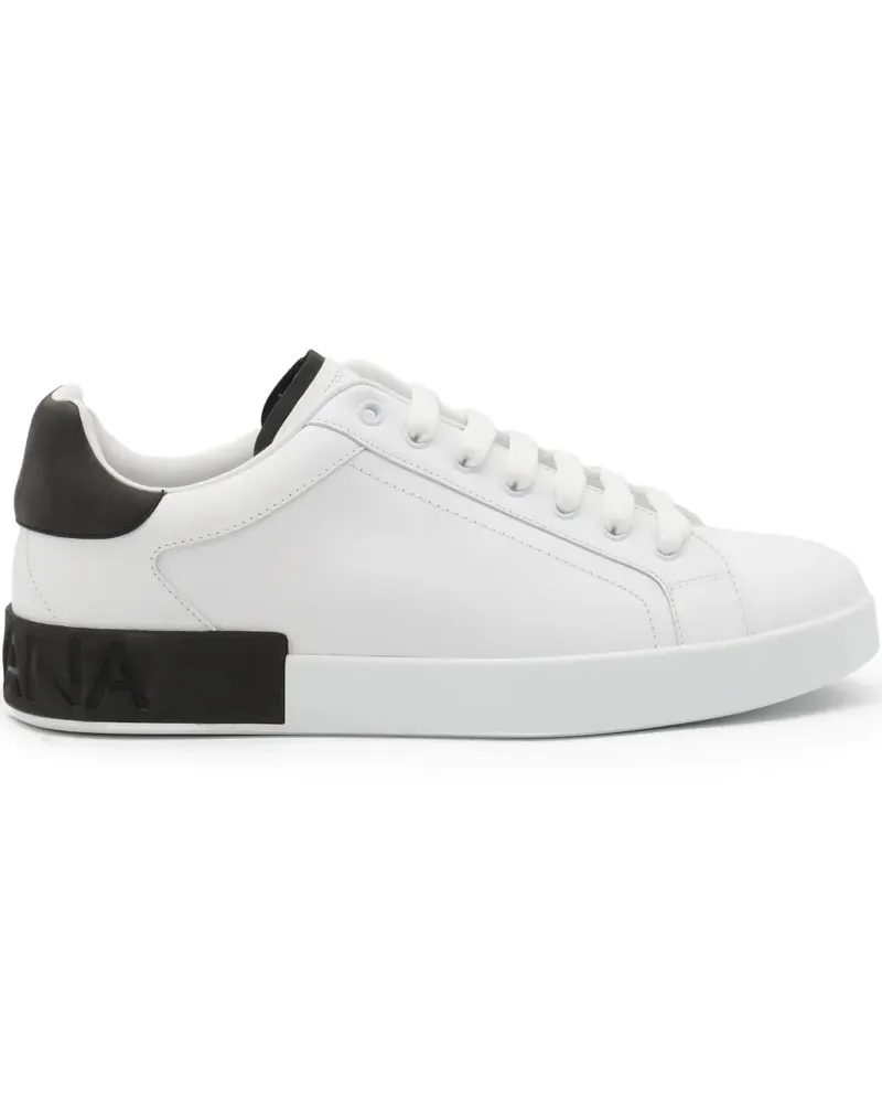 Dolce & Gabbana Turnschuhe mit Ledereinsätzen 89697