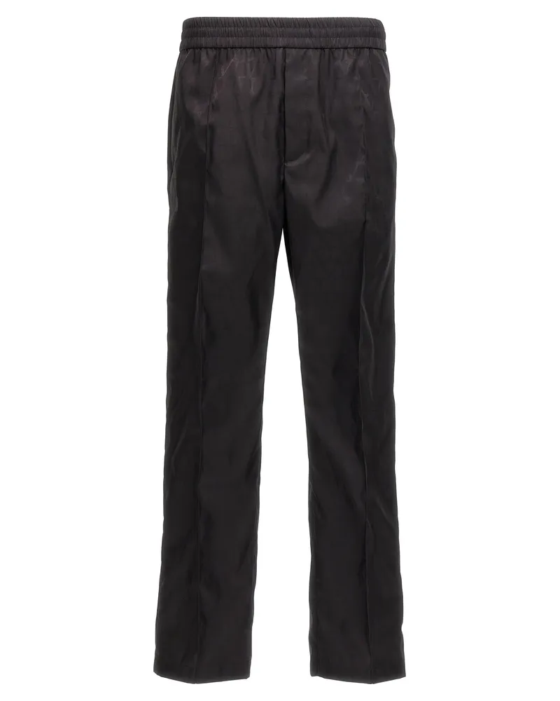 Valentino Garavani Valentino 'Toile Ikonograph' Hosen Black