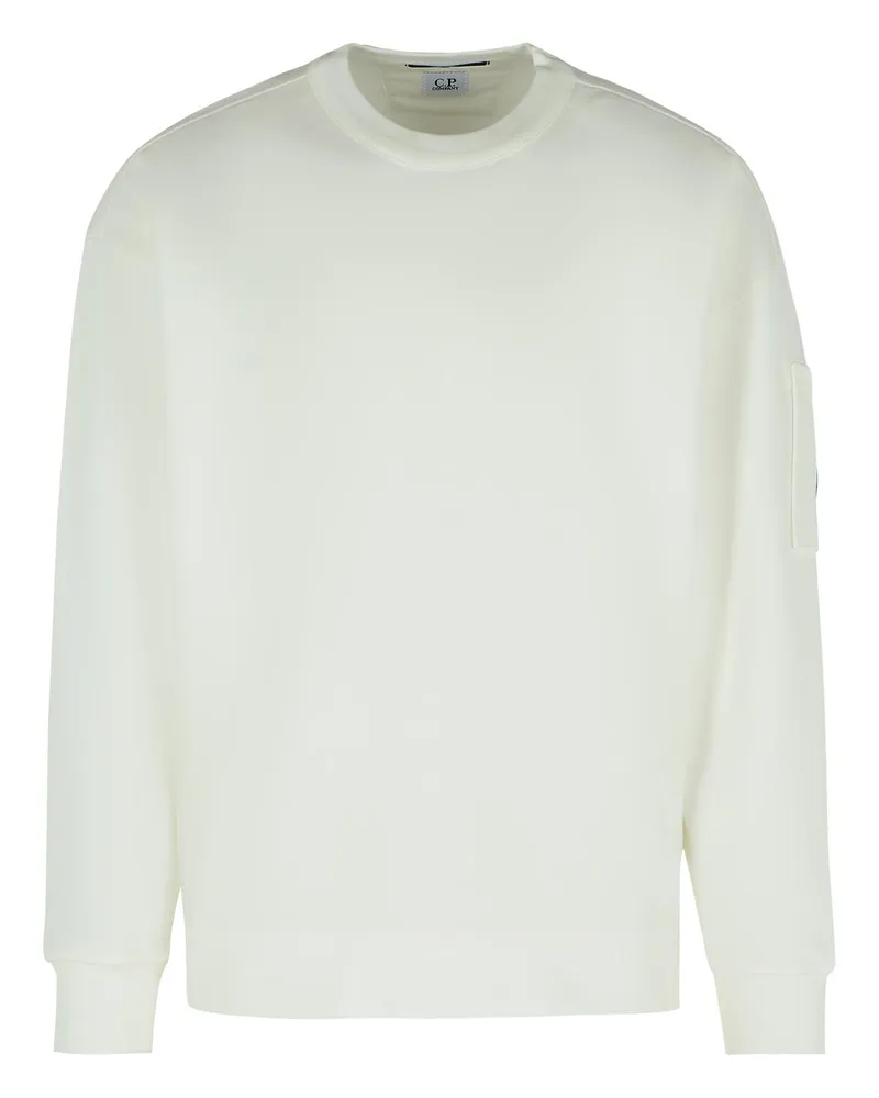 C.P. Company C.P. Firma 'entwickelte' weiße Baumwoll -Sweatshirt White