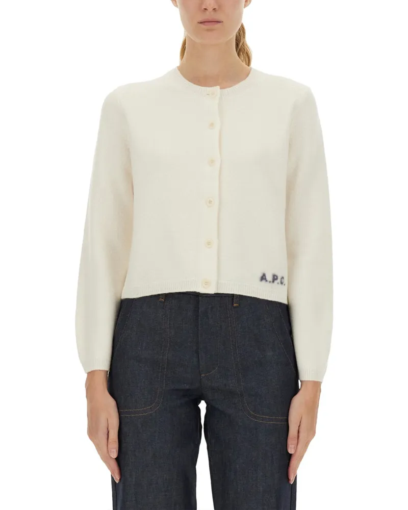 A.P.C. Strickjacke "Mila White
