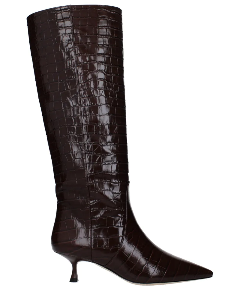 Stuart Weitzman Stiefel Naomi Frauen Leder braun/Walnuss -