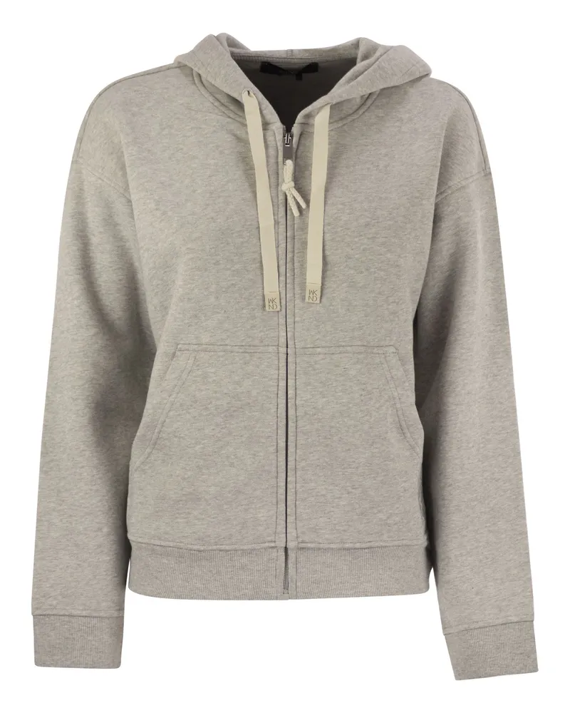 Max Mara Wochenende Max Mara Hund Baumwolle Reißverschluss Sweatshirt Grey