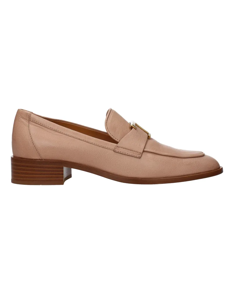 TOD'S Frauen's Rosa Ledermokassins -