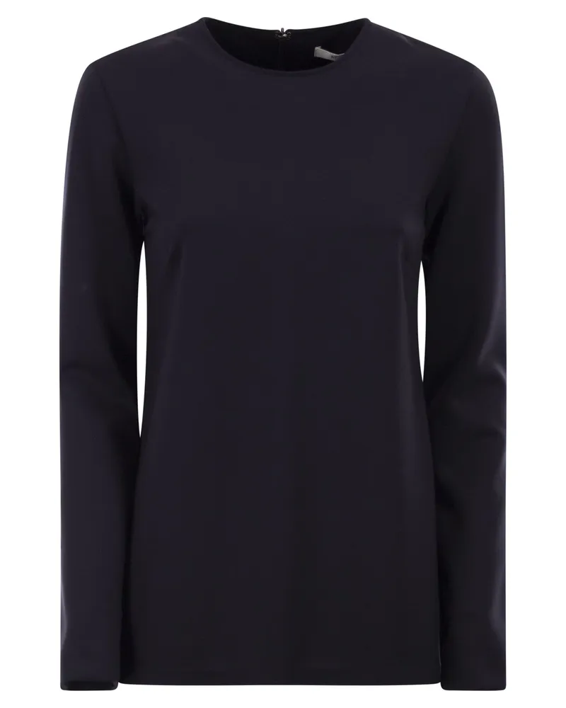 Max Mara Mxpneutro Slim Fit Rundhals-Top Night