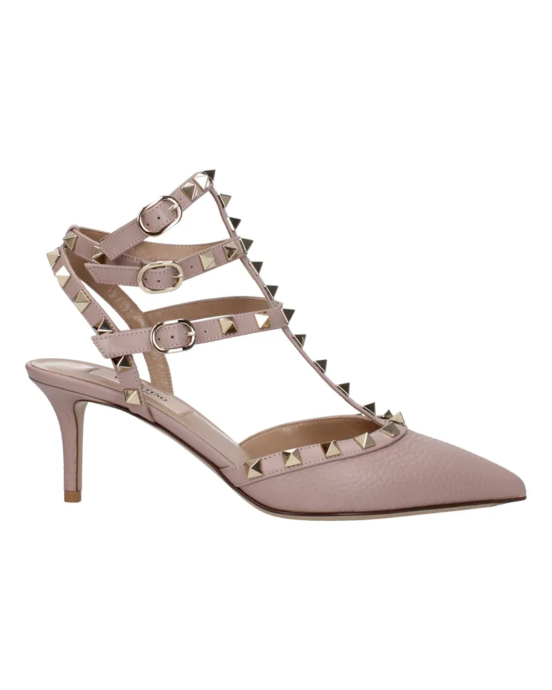 Valentino Garavani Damens Sandalen aus rosa Leder/staubigem Rosa -