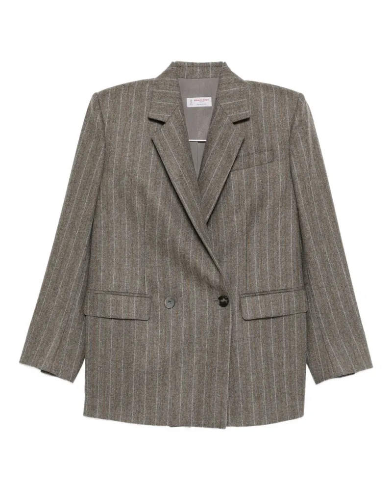 Alberto Biani Double Breasted Jacke Brown