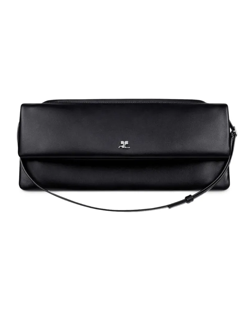 Courrèges Courreves Lederkupplung mit Klappe Black