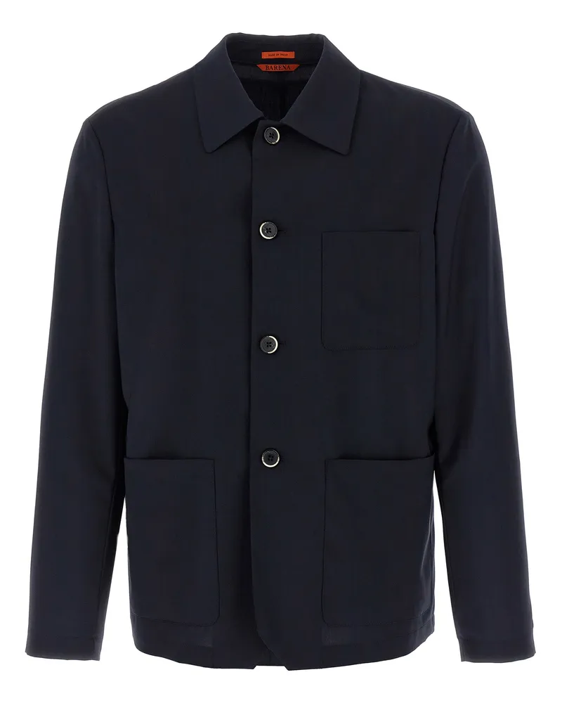 BARENA Visal' Overshirt Blue