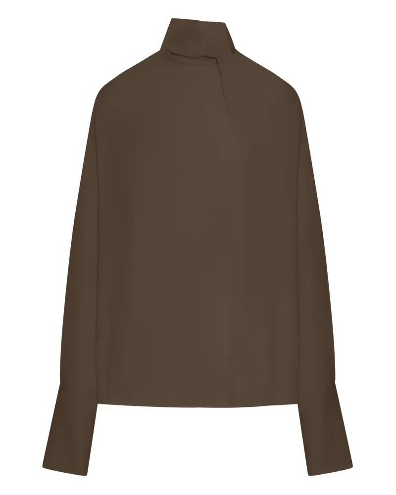 Tom Ford High Neck Bluse Desert