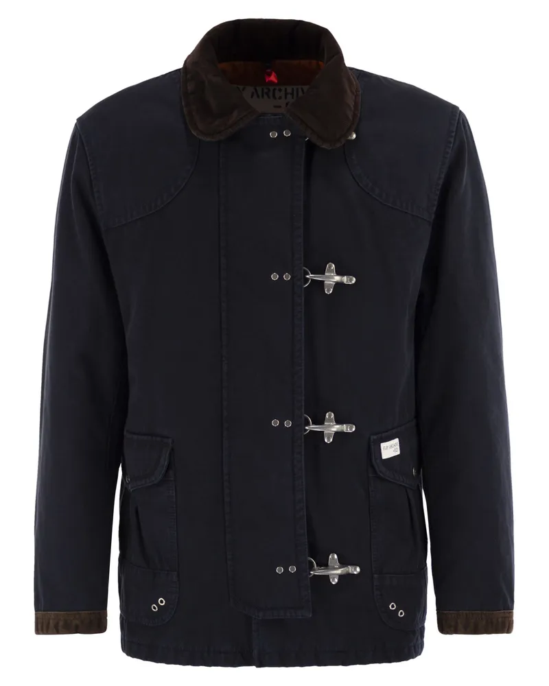 Fay 4 Ganci In Cover Di Cotone Fay Archive Blue