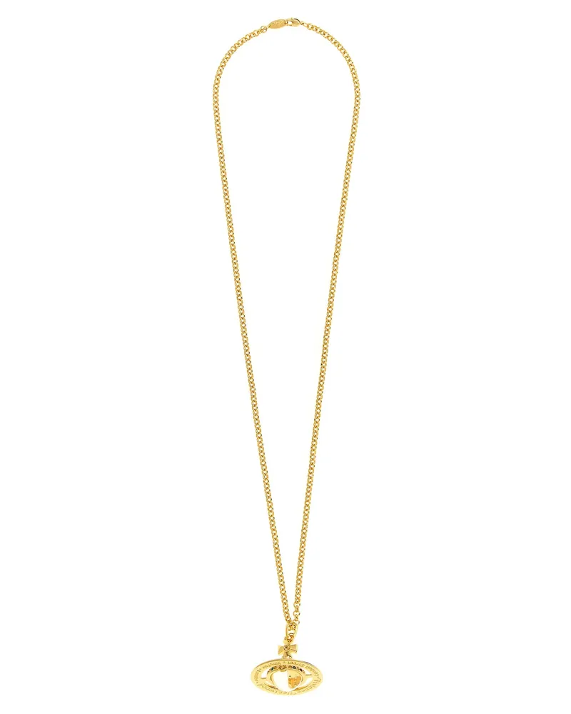 Vivienne Westwood neuer kleiner Orb -Anhänger' Halskette Gold