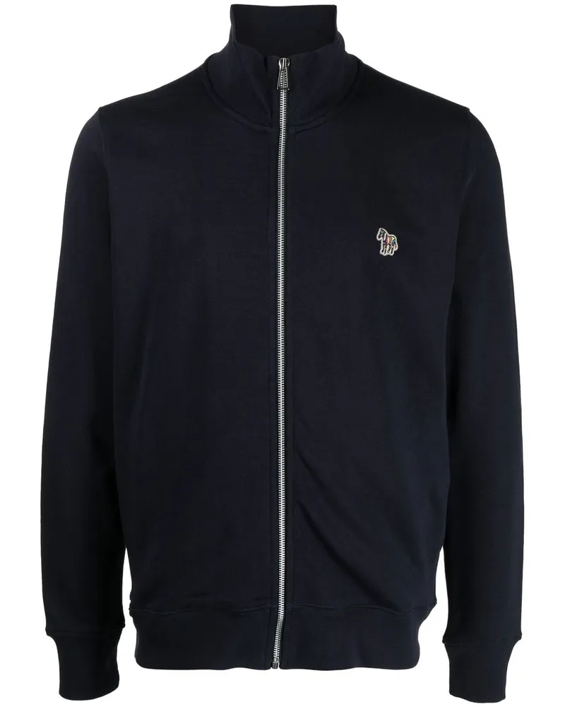 Paul Smith PS von Paul Smith Zebra Logo Baumwoll -Sweatshirt Blue