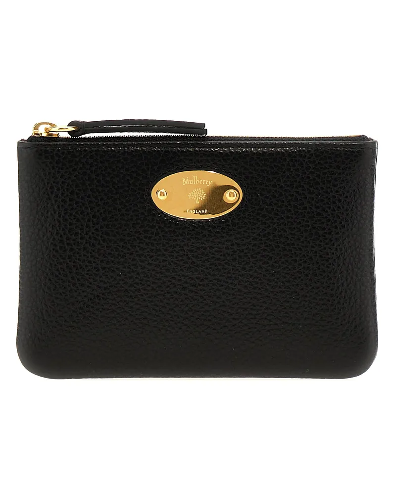 Mulberry Mulberry Plaque' kleiner Brieftasche Black