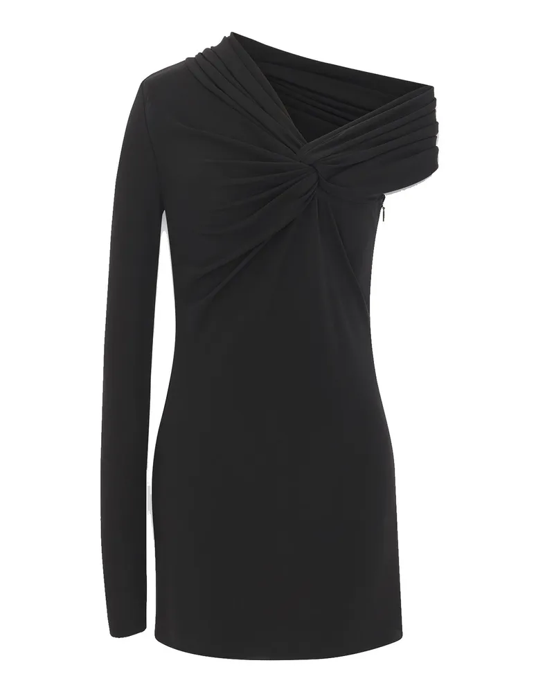 Saint Laurent Ein Ärmelkleid Schwarz