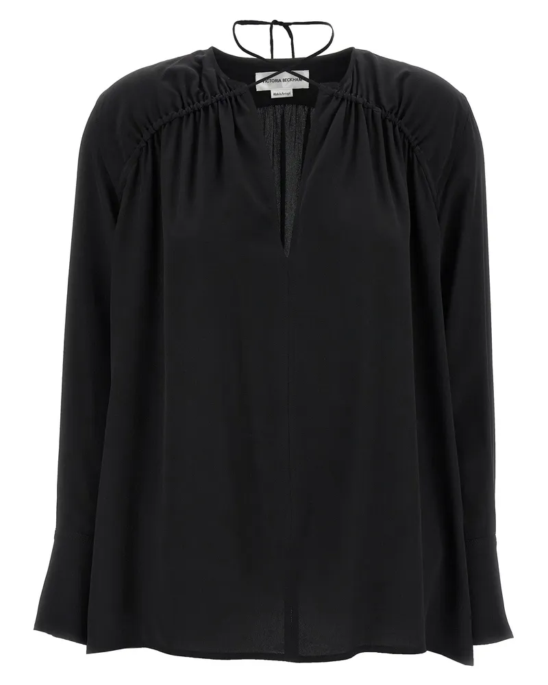 Victoria Beckham sammeln Detailkrawatte' Bluse Black