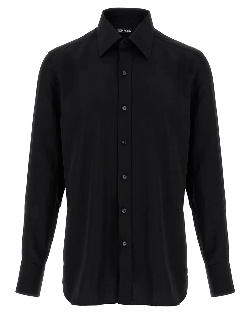 Tom Ford Lyocell -Hemd Black