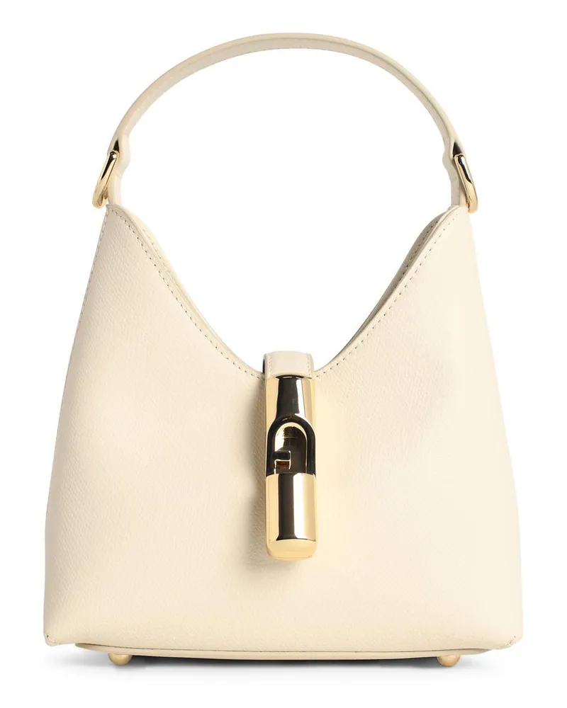 Furla Cremefarbene Lear-Minitasche „Hobo Iride“ von Cream