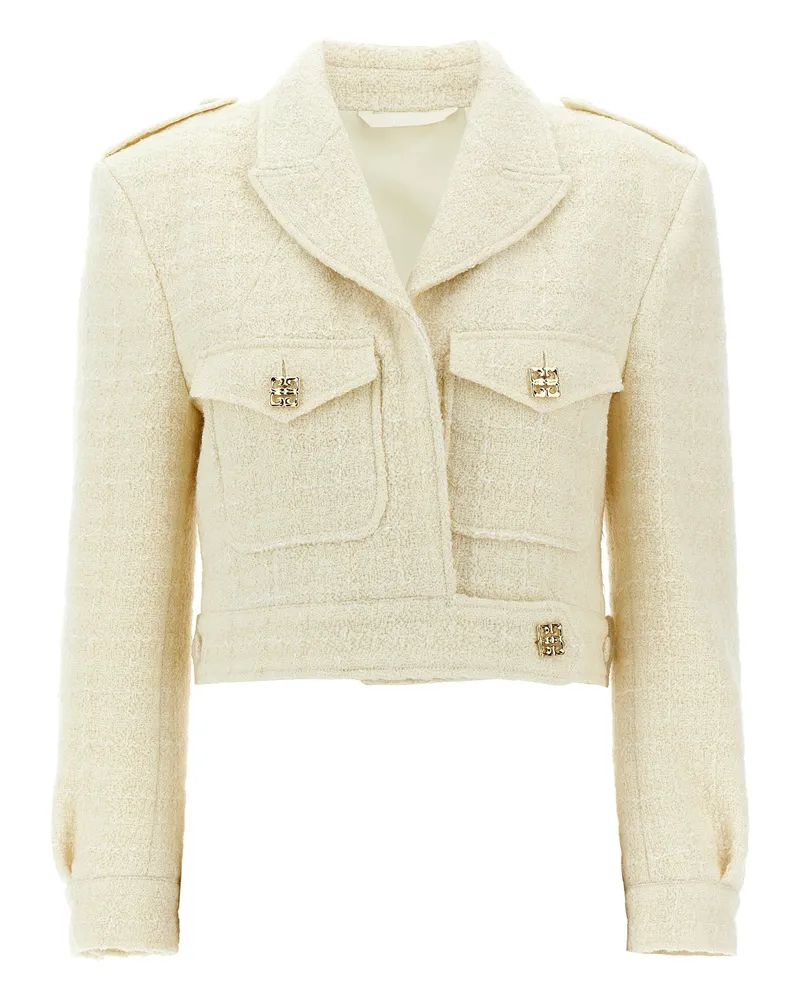 Givenchy Militär' Kurzjacke White