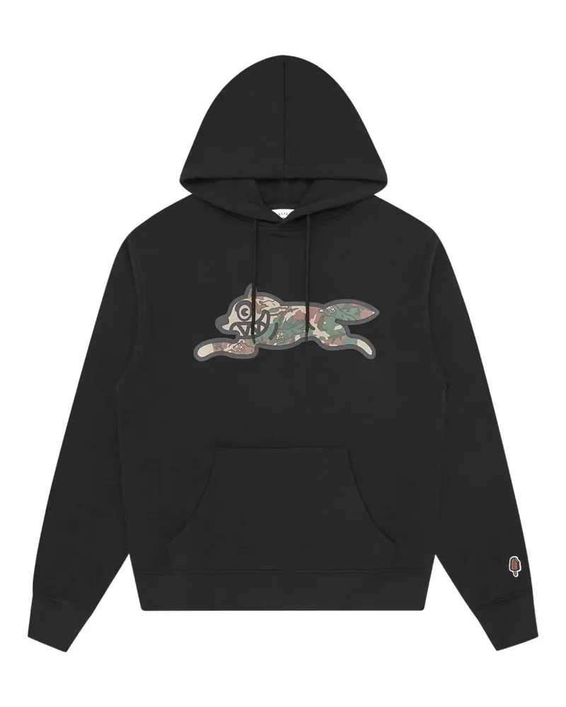 ICECREAM Running Dog Popover Baumwoll Hoodie Black