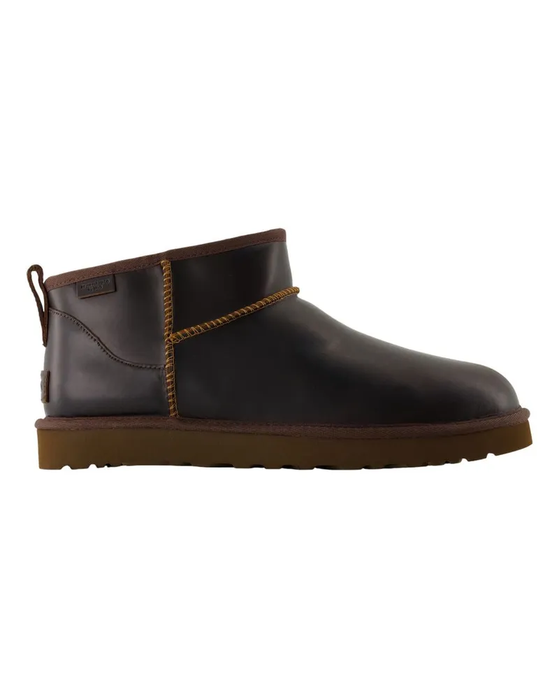 UGG Ultra Mini Classic Stiefel  Leder braun Brown