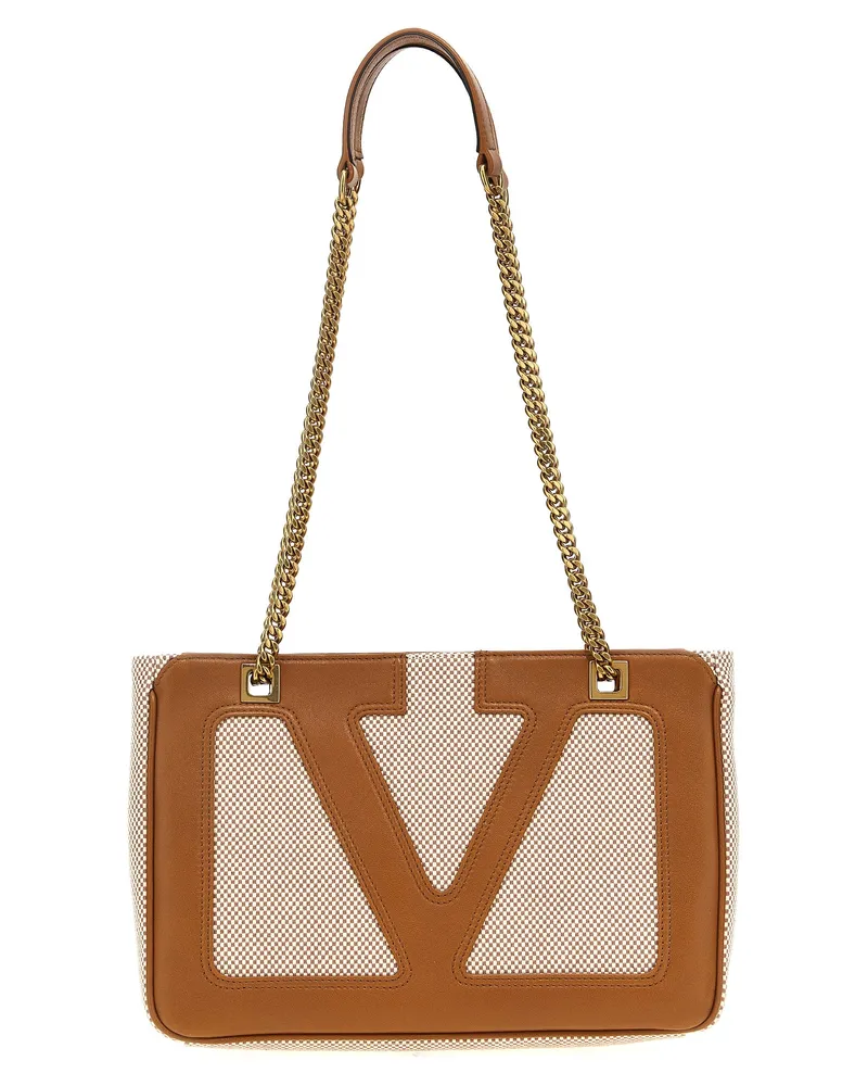 Valentino Garavani Valentino Garavani 'Viva Superstar' kleine Einkaufstasche Beige