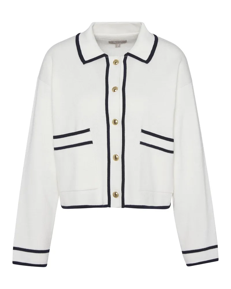 Barbour Cardigan Jasmine Lavorato White