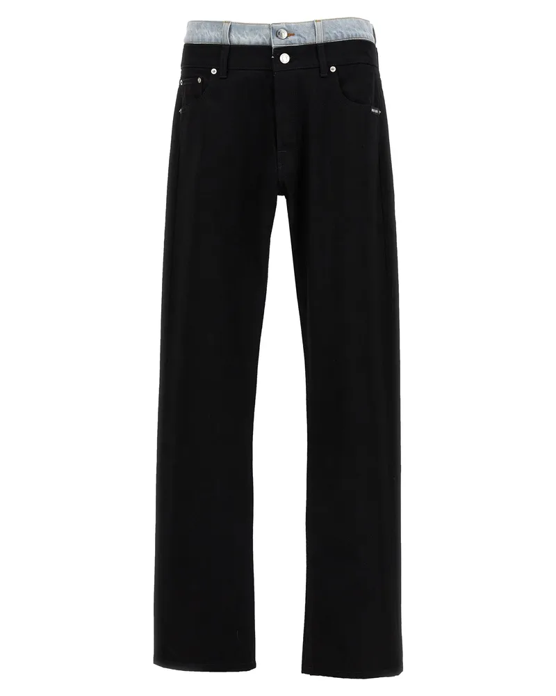 VTMNTS Doppel -Taille -Jeans Black