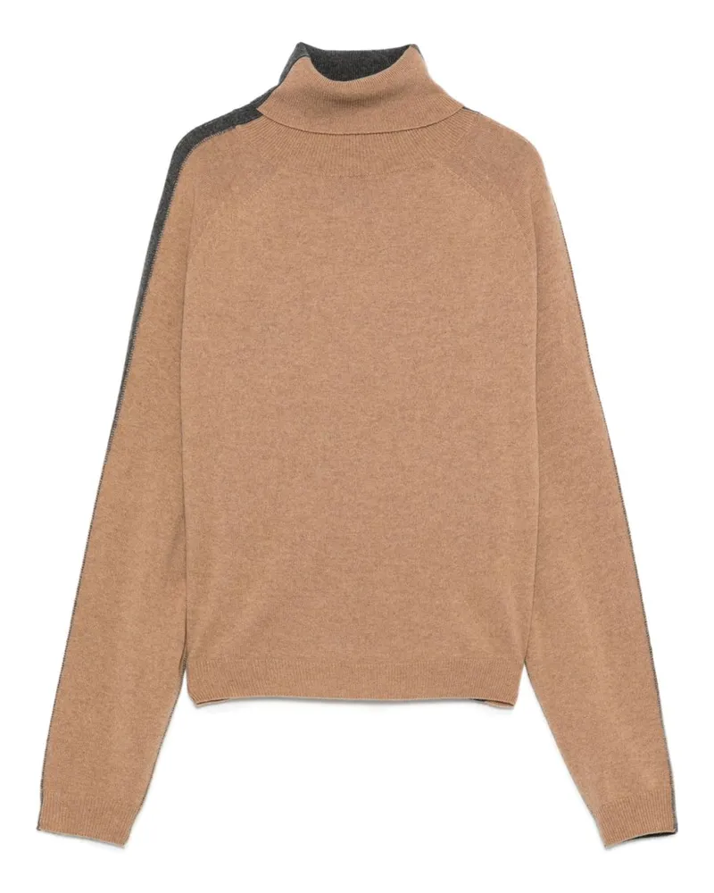 Semicouture Emeraude-Pullover aus Wolle und Kaschmir Beige