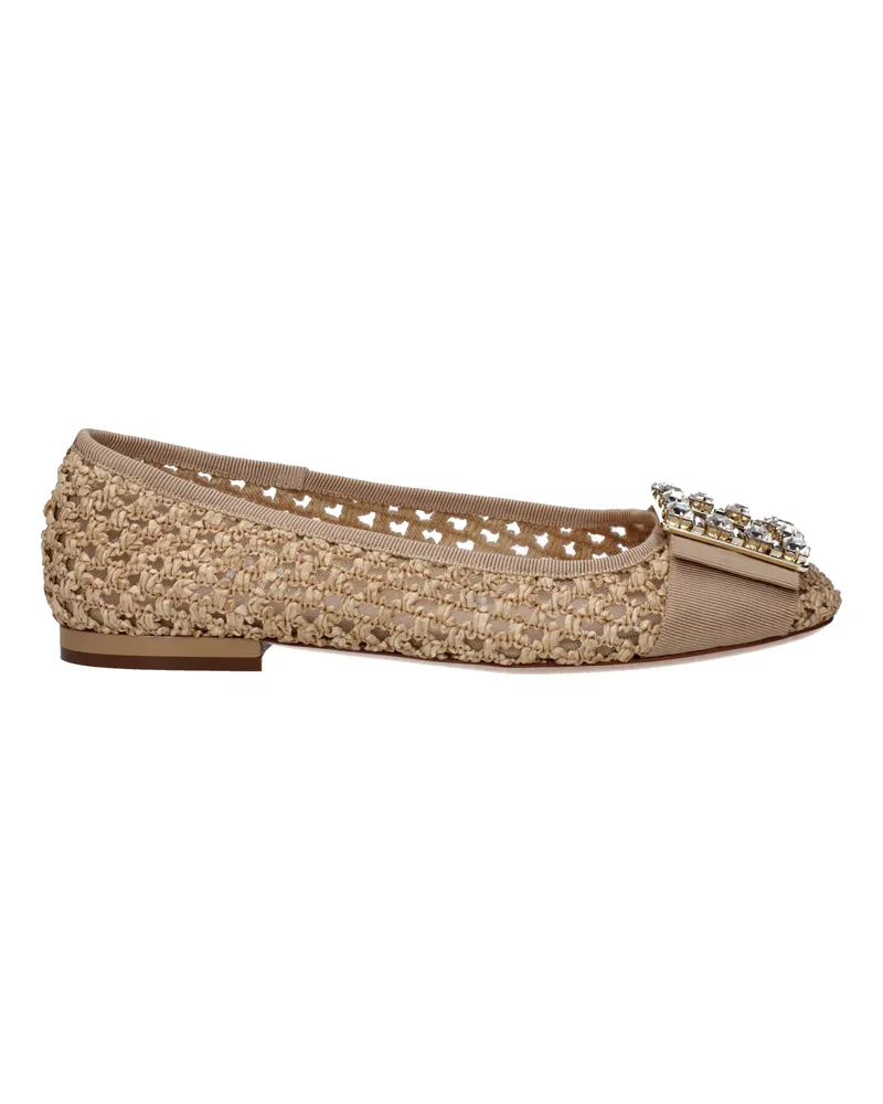 Roger Vivier Damens Ballerinas in Bastbeige -