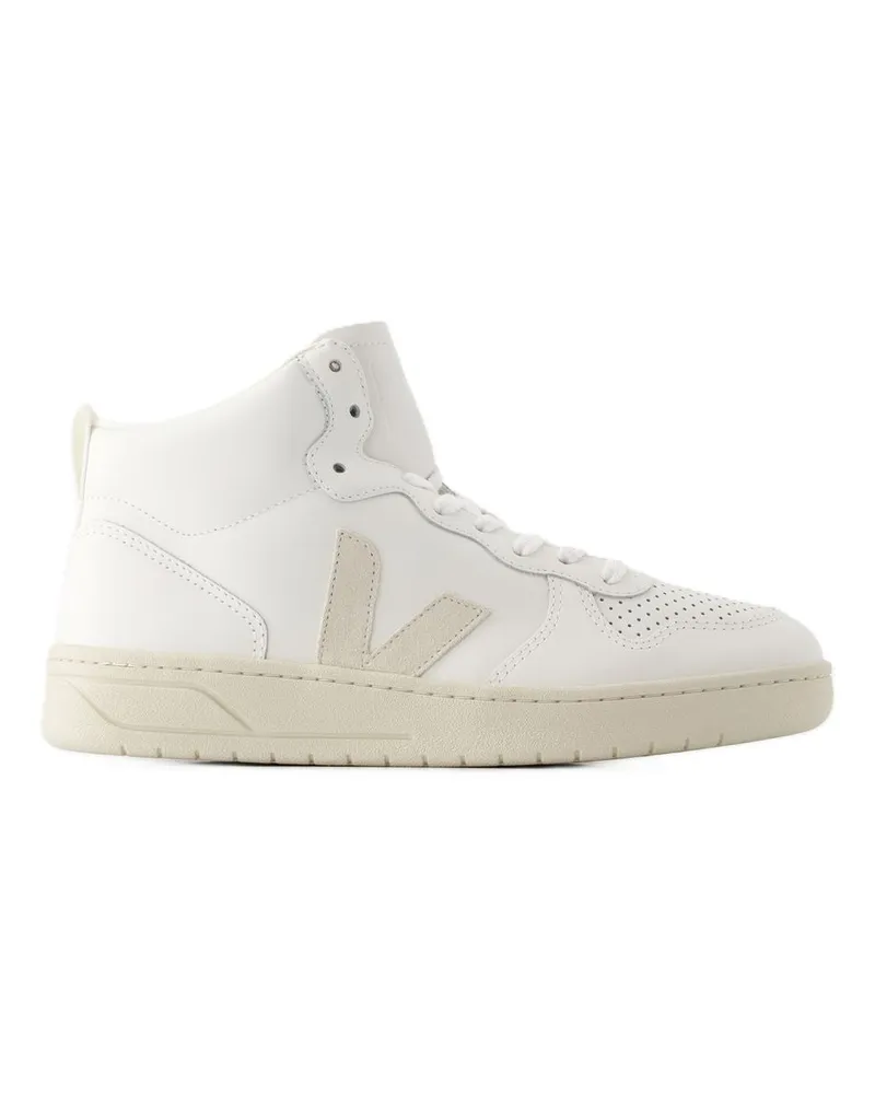 VEJA V 15 Turnschuhe  Leder Natural Weiß White