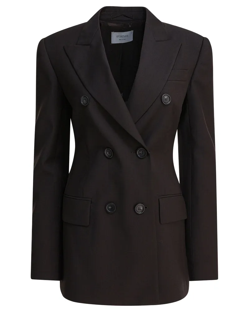 Max Mara Zweireihiger Wollblazer Brown