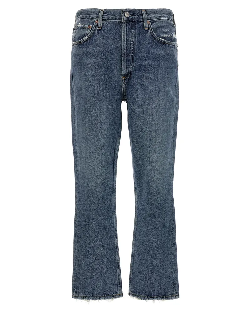 AGOLDE riley crop' Jeans Blue