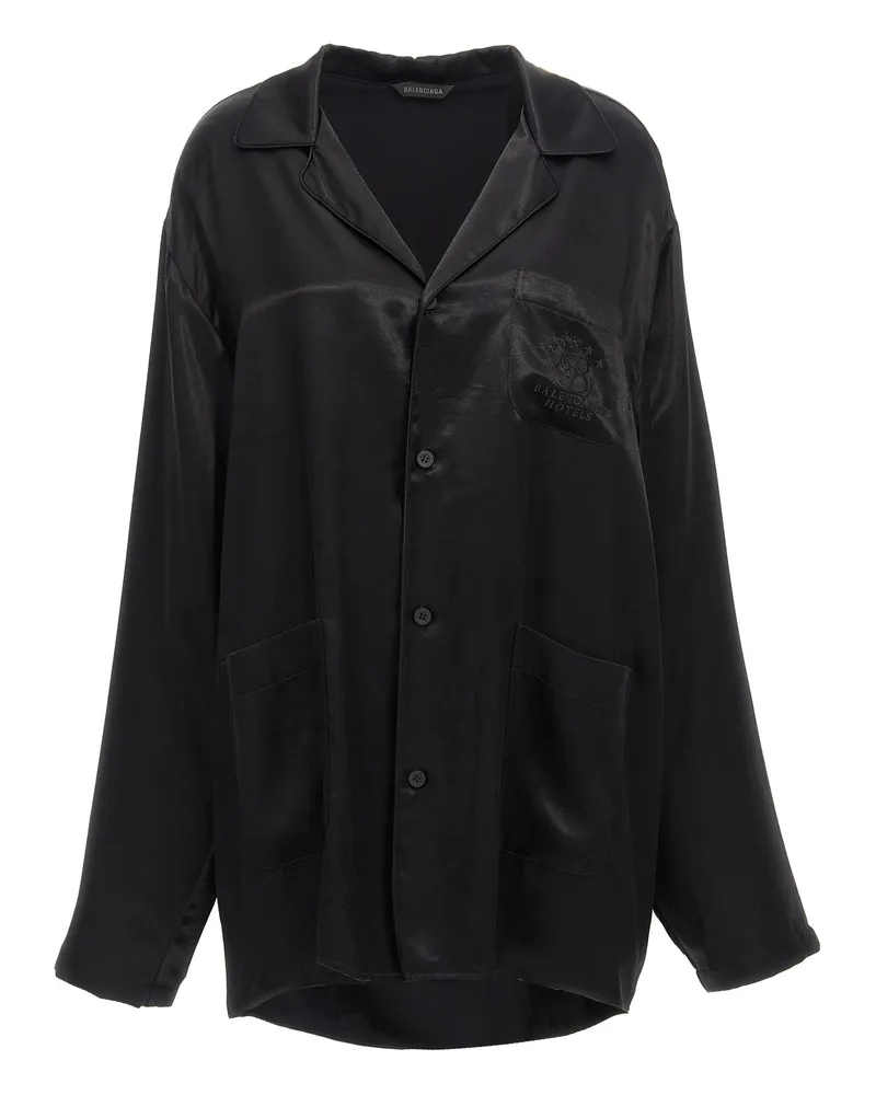 Balenciaga Stickhemd Black