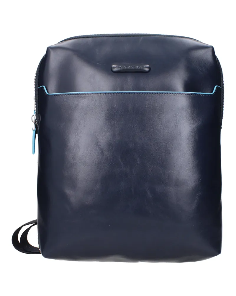 Piquadro Herrens Blaue Leder-Umhängetaschen -