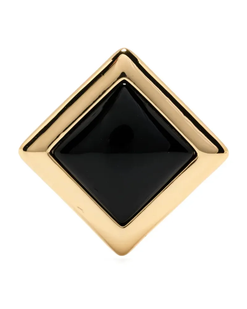 Self-Portrait Selbstporträt-Quadrat-Ohrringe Gold