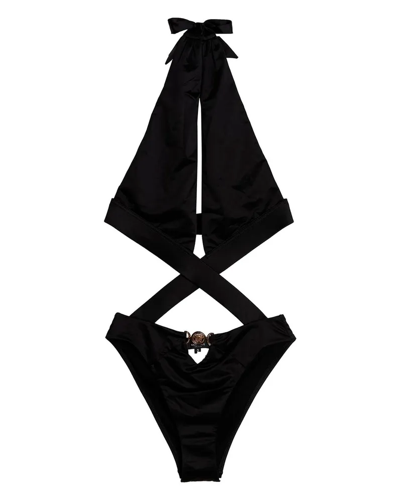 Versace Medusa' One -Stück Badeanzug Schwarz