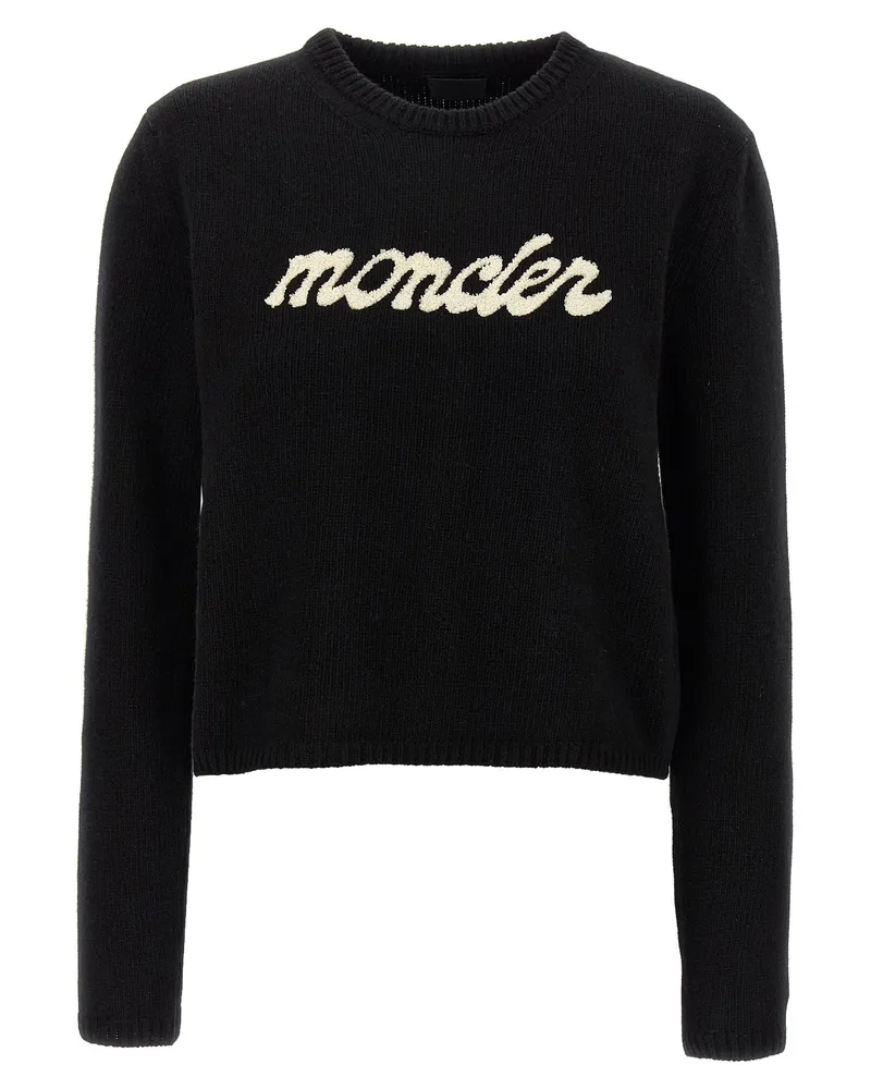 Moncler Chenille Logo -Pullover White